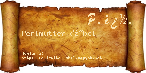 Perlmutter Ábel névjegykártya